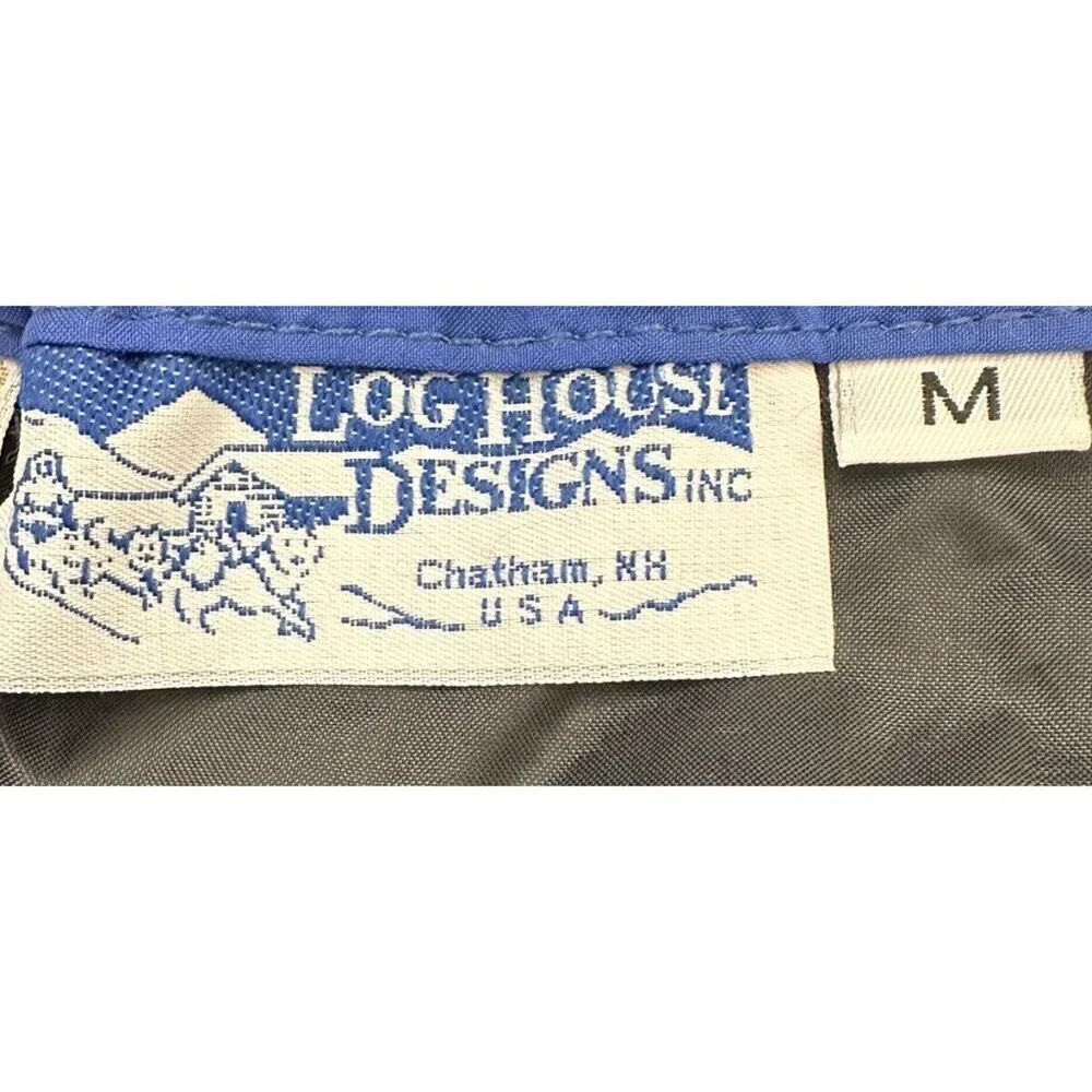 Log House Designs Mens Medium Pant Gore-Tex Leg Zip Blue Hiking Outdoor
